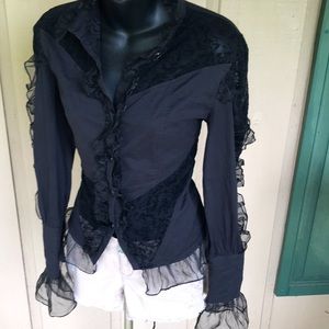 Unique/Modern Victorian Goth Button Down